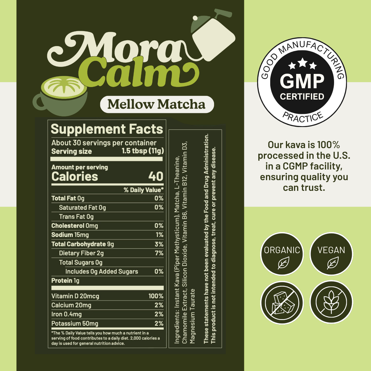 Mora Calm Mellow Matcha